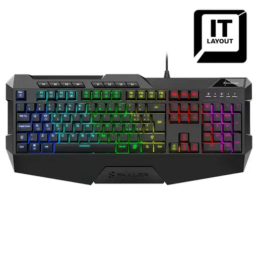 Sharkoon SKILLER SGK4 teclado Juego USB QWERTY Italiano Negro