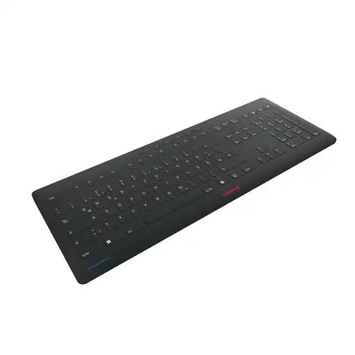 CHERRY Stream teclado Universal RF inalámbrica + USB QWERTZ Alemán Negro