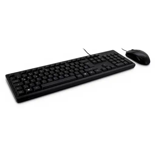Inter-Tech KB-118 EN teclado Ratón incluido Oficina USB QWERTY Inglés Negro