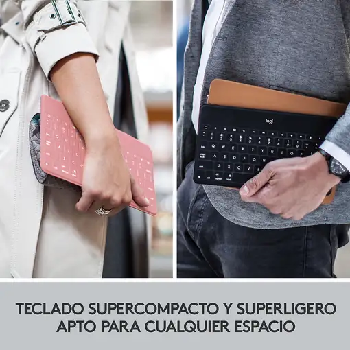 Logitech 920-010043 teclado para móvil Español Bluetooth Rosa