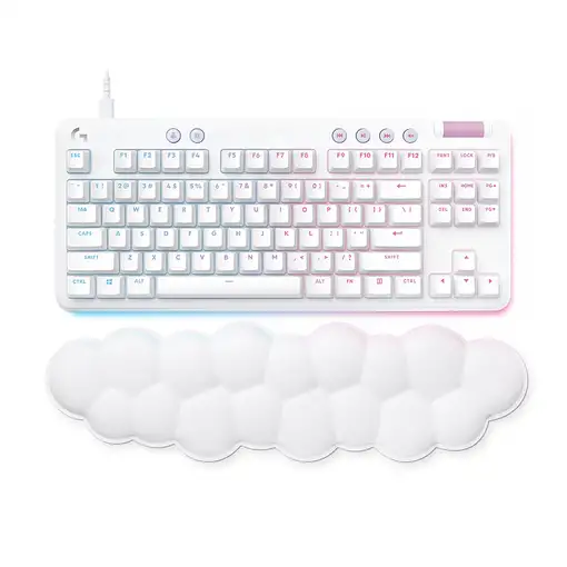 Logitech G 920-010422 teclado Juego USB QWERTY Internacional de EE.UU. Blanco