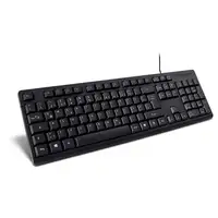 Inter-Tech K-118 teclado Oficina USB QWERTZ Alemán Negro