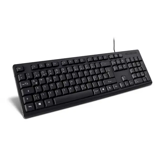 Inter-Tech K-118 teclado Oficina USB QWERTZ Alemán Negro