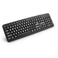 Esperanza EK129 teclado HTPC USB QWERTY Inglés del Reino Unido Negro