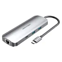 Vention Docking USB Tipo-C TOMHB/ 1xHDMI/ 2xUSB/ 1xUSB Tipo-C/ 1xUSB Tipo-C PD/ 1x