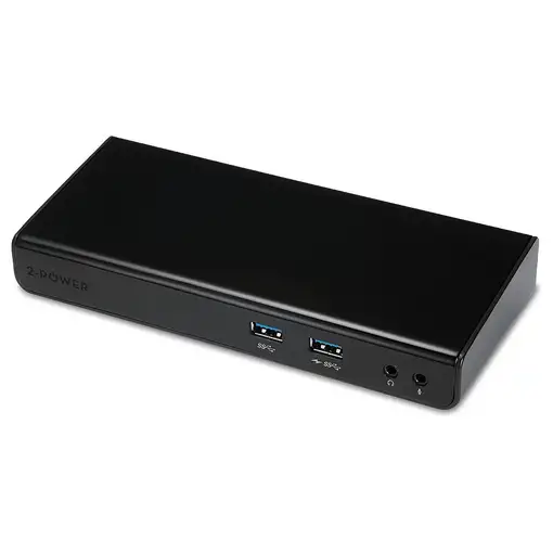 2-Power DOC0101A base para portátil y replicador de puertos Acoplamiento Negro