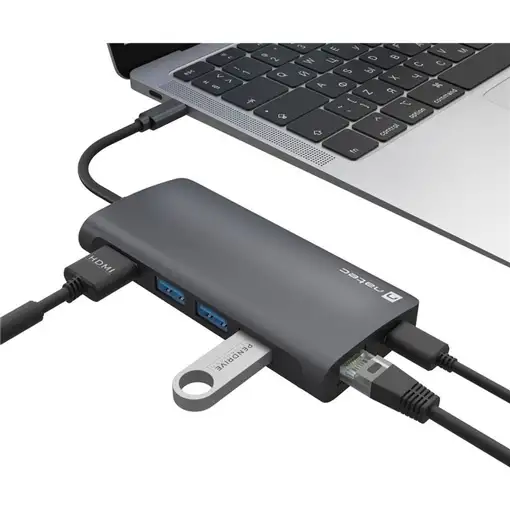 NATEC NMP-2162 base para portátil y replicador de puertos Alámbrico USB 3.2 Gen 1