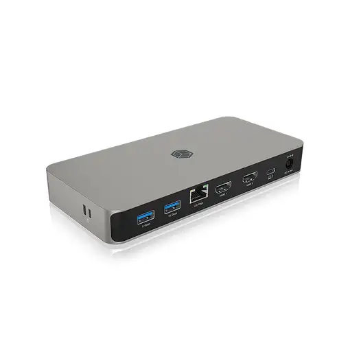 ICY BOX IB-DK2880-C41 Alámbrico USB4 Antracita, Negro
