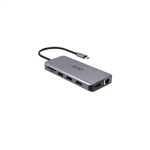 Acer 12-in-1 Type-C Dongle Alámbrico USB 3.2 Gen 1 (3.1 Gen 1) Type-C Plata