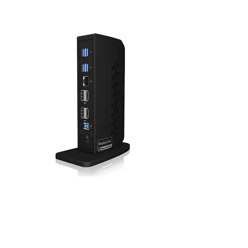 ICY BOX IB-DK2252AC Alámbrico USB 3.2 Gen 1 (3.1 Gen 1) Type-C Negro