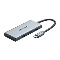 Vention Docking USB Tipo-C TOOHB/ 1xHDMI/ 3xUSB/ 1xLector Tarjetas SD y MicroSD/ G