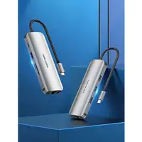 Vention Docking USB Tipo-C TOKHB/ 1xHDMI/ 3xUSB/ 1xUSB Tipo-C PD/ 1xRJ45/ 1xLector