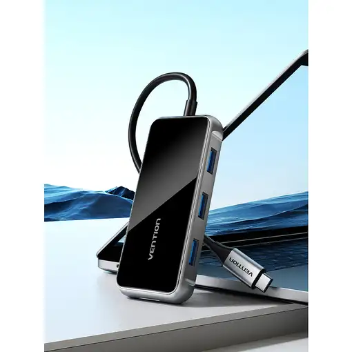 Vention Docking USB Tipo-C TFMHB/ 1xHDMI/ 3xUSB/ 1xUSB Tipo-C PD/ 1xLector Tarjeta