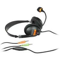 NATEC Drone Auriculares Alámbrico Diadema Llamadas/Música Negro, Naranja