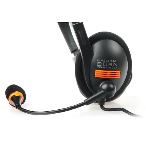 NATEC Drone Auriculares Alámbrico Diadema Llamadas/Música Negro, Naranja