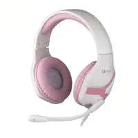 Konix Geek Girl Crystal Auriculares Alámbrico Diadema Juego Rosa, Blanco