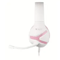 Konix Geek Girl Crystal Auriculares Alámbrico Diadema Juego Rosa, Blanco