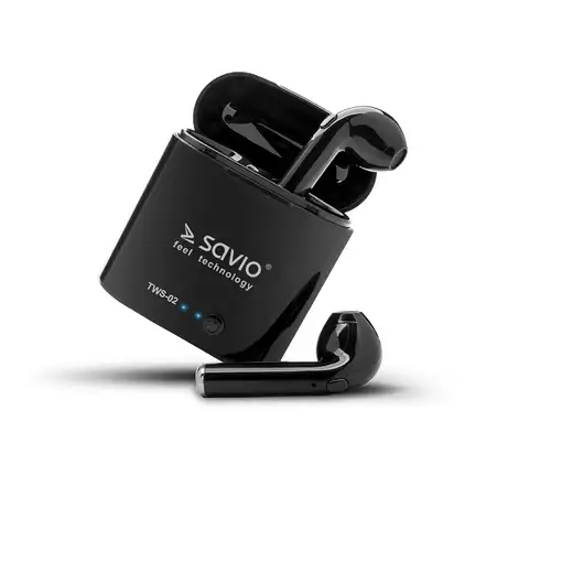 Savio TWS-02 auricular y casco Auriculares Inalámbrico Dentro de oído Llamadas/Mús
