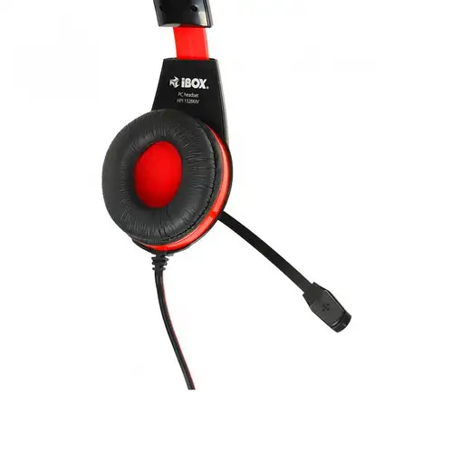 iBox SHPI1528MV auricular y casco Auriculares Alámbrico Diadema Juego Negro, Rojo