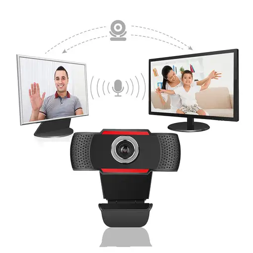 Platinet PCWC480 cámara web 640 x 480 Pixeles USB 2.0 Negro, Rojo