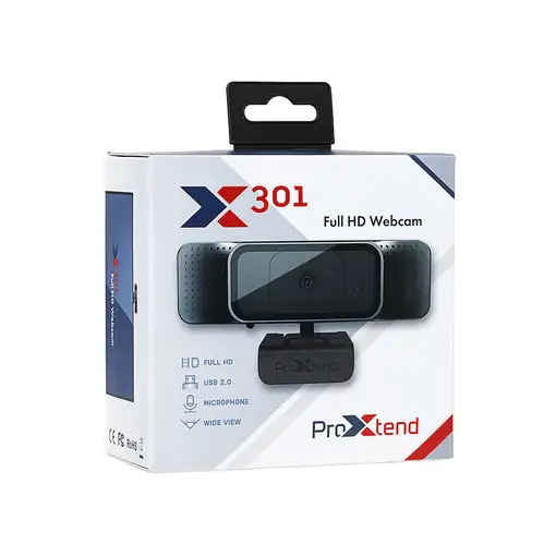 ProXtend X301 Full HD cámara web 5 MP 2592 x 1944 Pixeles USB 2.0 Negro
