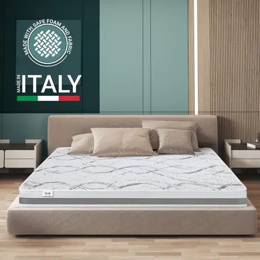 The White Stone Colchón Carbon Individual 80x150 Memory|H16cm|M. in Italy