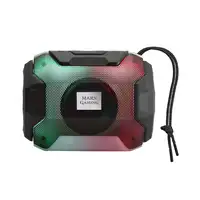 Mars Gaming MSBAX, Altavoz Bluetooth RGB, Compacto,10W, USB/MicroSD/Radio, Negro