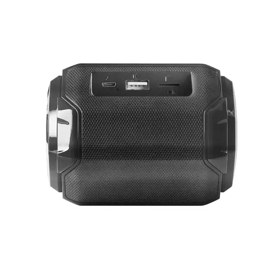 Mars Gaming MSBAX, Altavoz Bluetooth RGB, Compacto,10W, USB/MicroSD/Radio, Negro