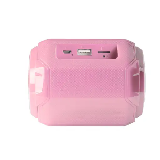 Mars Gaming MSBAXP, Altavoz Bluetooth RGB, Compacto,10W, USB/MicroSD/Radio, Rosa