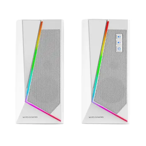 Mars Gaming ALTAVOCES 2.0 BLUETOOTH 5.0 MS7 WHITE 20W RMS ILUMINACION RGB DINAMICO