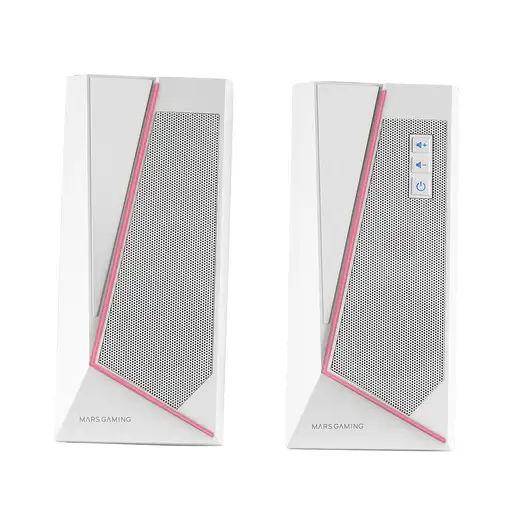 Mars Gaming ALTAVOCES 2.0 BLUETOOTH 5.0 MS7 WHITE 20W RMS ILUMINACION RGB DINAMICO