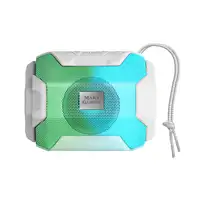 Mars Gaming MSBAXW, Altavoz Bluetooth RGB, Compacto,10W, USB/MicroSD/Radio, Blanco