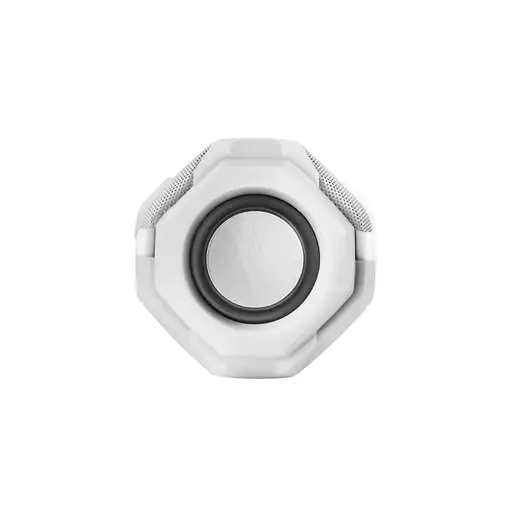 Mars Gaming MSBAXW, Altavoz Bluetooth RGB, Compacto,10W, USB/MicroSD/Radio, Blanco