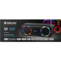 Defender Q1 Altavoz portátil estéreo Negro 10 W
