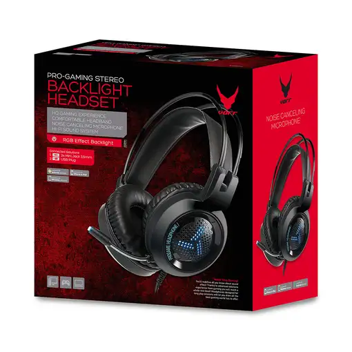 Varr VH8020 auricular y casco Auriculares Alámbrico Diadema Juego Negro