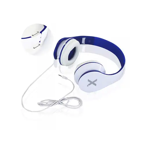 Approx DJ Jazz Auriculares Alámbrico Diadema Música Azul, Blanco