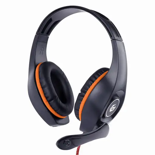 Gembird GHS-05-O auricular y casco Auriculares Alámbrico Diadema Juego Negro, Nara