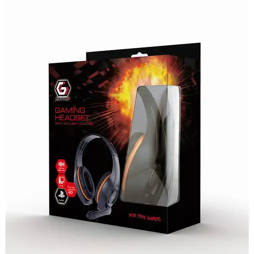 Gembird GHS-05-O auricular y casco Auriculares Alámbrico Diadema Juego Negro, Nara