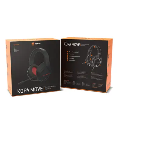 Krom Kopa Move Auriculares Alámbrico Diadema Juego Negro