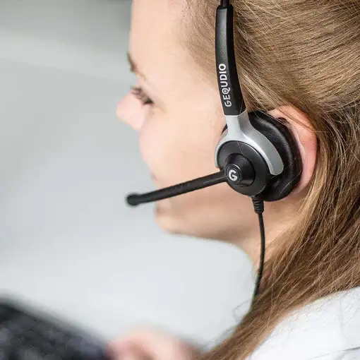GEQUDIO WA9004 auricular y casco Auriculares Alámbrico Diadema Oficina/Centro de l
