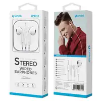 UNICO EP1818 Auriculares Alámbrico Dentro de oído Llamadas/Música Blanco