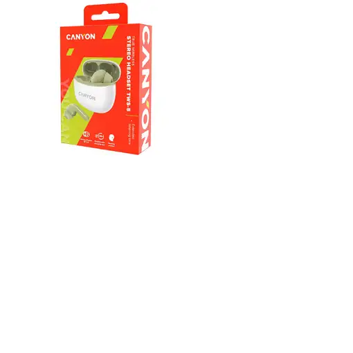 Canyon Auriculares Bluetooth TWS-5 Verde