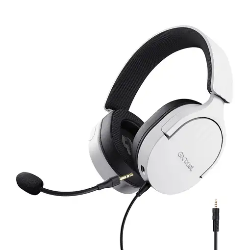 Trust GXT 489W FAYZO Auriculares Alámbrico Diadema Juego Negro, Blanco