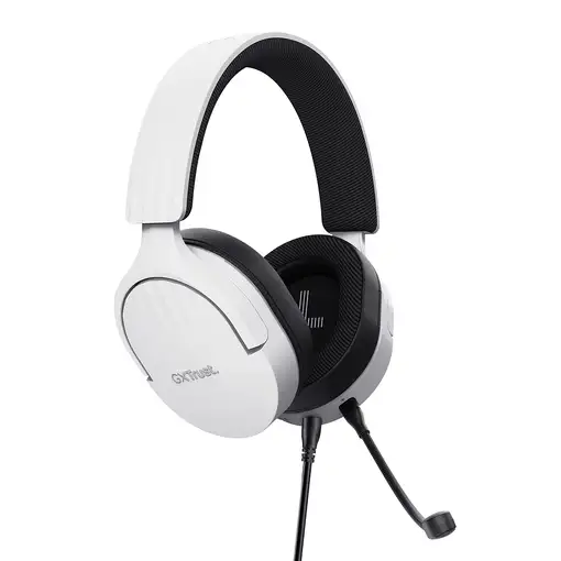 Trust GXT 489W FAYZO Auriculares Alámbrico Diadema Juego Negro, Blanco