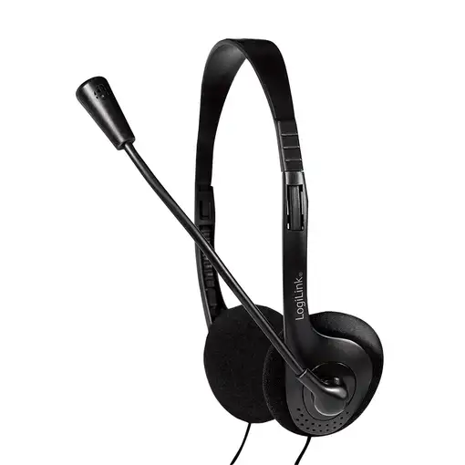 LogiLink HS0052 auricular y casco Auriculares Alámbrico Diadema Oficina/Centro de