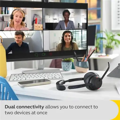 Jabra Evolve2 55 Auriculares Inalámbrico Diadema Oficina/Centro de llamadas USB Ti