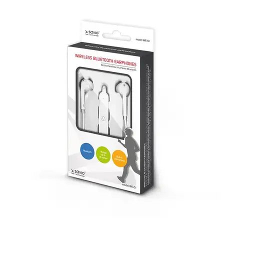 Savio WE-01 auricular y casco Auriculares Inalámbrico Dentro de oído Llamadas/Músi