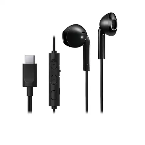 JVC HA-FR17UC Auriculares Alámbrico Dentro de oído Llamadas/Música USB Tipo C Negr