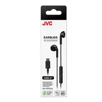 JVC HA-FR17UC Auriculares Alámbrico Dentro de oído Llamadas/Música USB Tipo C Negr
