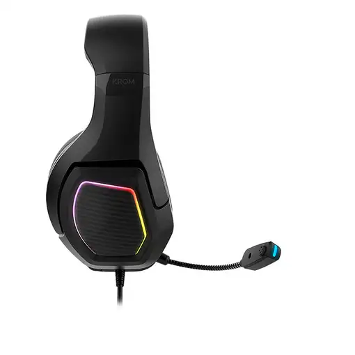 Krom Kopa 7.1 Auriculares Alámbrico Diadema Juego Negro